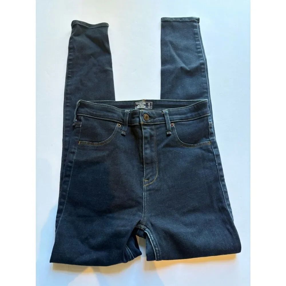 Abercrombie & Fitch High-Rise Dark Blue Women's Jeggings Size 26/2R "Simone"